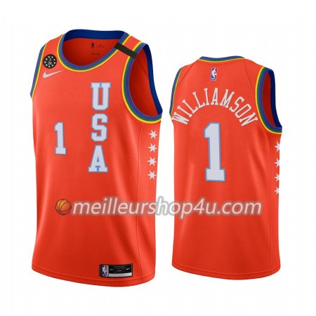 Maillot Basket Homme New Orleans Pelicans Zion Williamson 1 Nike 2020 Rising Star Swingman